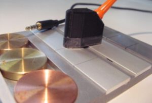 Schuhsensor auf dem Testkörper
